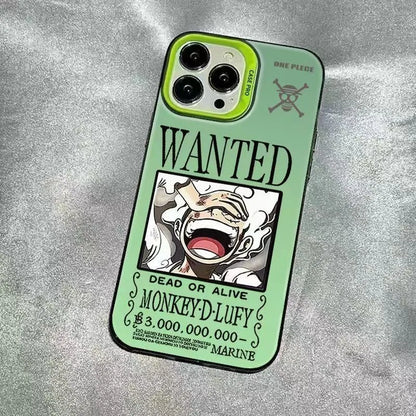 ONE PIECE LUFFY Model Wanted Phone Case For IPhone 16 15 14 13 12 11 Pro Max Japan Cartoon Matte Shockproof Back Cover