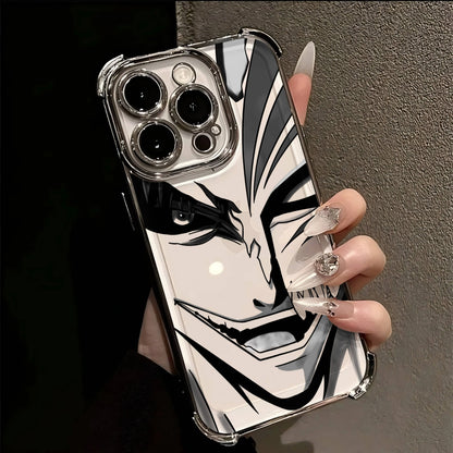 Hot Anime B-Bleachs IchigoesPlating Case for IPhone 16 15 14 13 12 11 Pro Max X XR XSMax 7 8 6 Plus Anti-Fall Airabag Back Cover