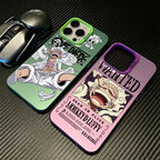 Luffys Nika Wanted Phone Case for iPhone 17 Air 16 16e 15 14 Plus 13 12 11 Pro Max X Xs XR 8 Colorful Silver Hard Cover