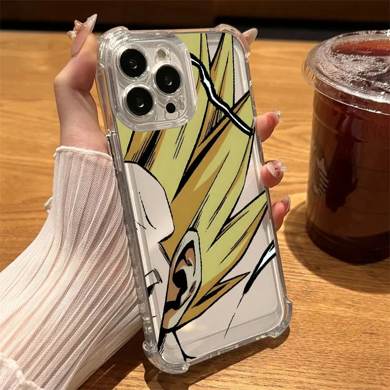 Super Saiyans Broly Gokus DragonS BallS Phone Case For iPhone 17 16e 16 15 14 13 12 11 Mini Air Pro Max Plus Anti Fall Cover