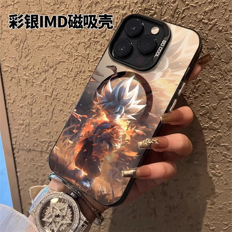 Luxury cartoon Cute D-Dragon Ball Magnetic Magsafe Wireless Charge Phone Case For iPhone 16 17 11 12 13 14 15 Pro Max Plus Cover