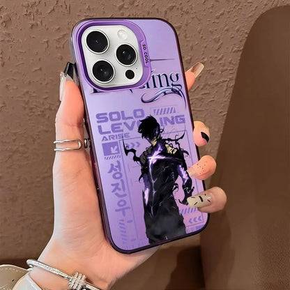 Anime Solos Levelings Phone Case For iPhone 16 15 14 13 12 11 Pro Max X XR XSMAX 8 7 Plus Matte Shockproof Back Anti Fall Cover