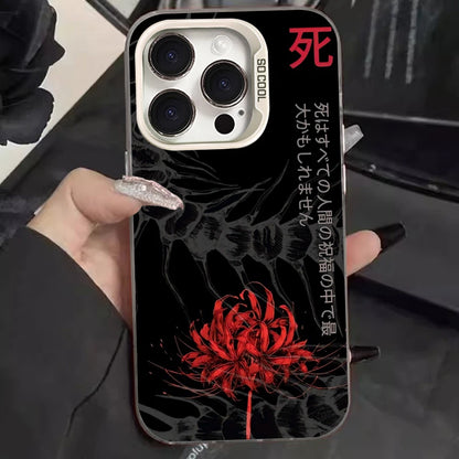 TOKYO GHOUL RED SPIDER LILY SNAKE BLOOD LOTUS Case for iPhone 12 17 Air Pro Max 16 15 11 14 13 Pro Max XS X XR Plus 8 7 SE 2020