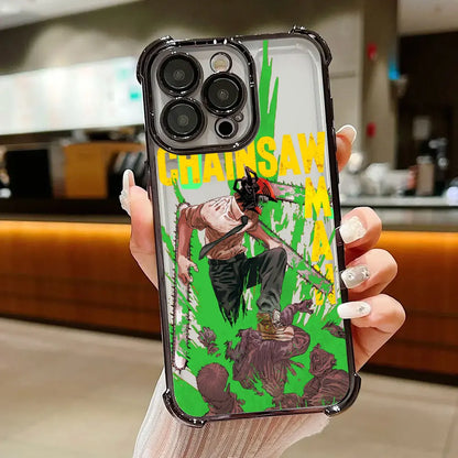 Chainsaws Mans Art Anime Case For Xiaomi 17T Pro 15T 14T 15 14 Poco F5 F7 F8 Ultra M7 M8 X5 X6 X7 X8 Pro Max 5G Shockproof Cover