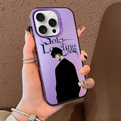 Anime Solos Levelings Phone Case For iPhone 16 15 14 13 12 11 Pro Max X XR XSMAX 8 7 Plus Matte Shockproof Back Anti Fall Cover