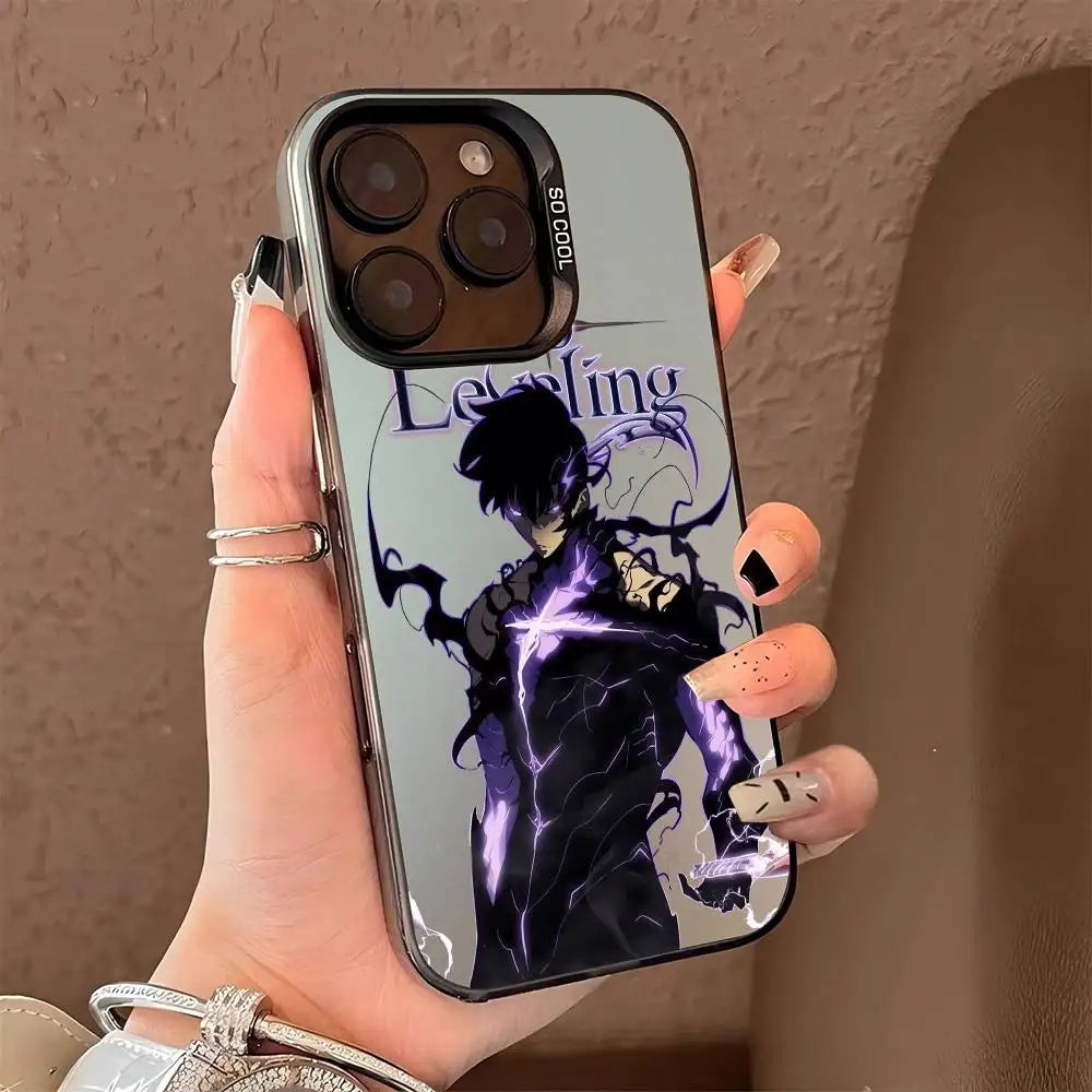 Anime Solos Levelings Phone Case For iPhone 16 15 14 13 12 11 Pro Max X XR XSMAX 8 7 Plus Matte Shockproof Back Anti Fall Cover