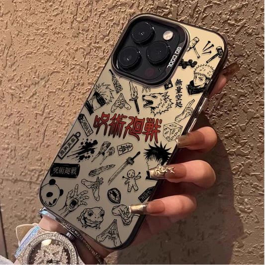 Jujutsu Kaisen Gojo Satoru Manga Line Phone Case for iPhone 12 17 Air Pro Max 16 15 11 14 13 Pro Max XS X XR Plus 8 7 SE 2020