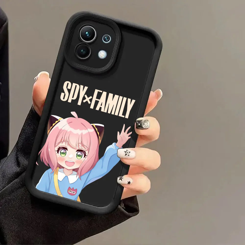 Cartoon Kawaii Spy X Family Anime Phone Case for Xiaomi 13T 14T 15T 17T Pro 15 Ultra Poco M7 M8 F8 F7 X6 X7 X8 17 Pro Max Cover