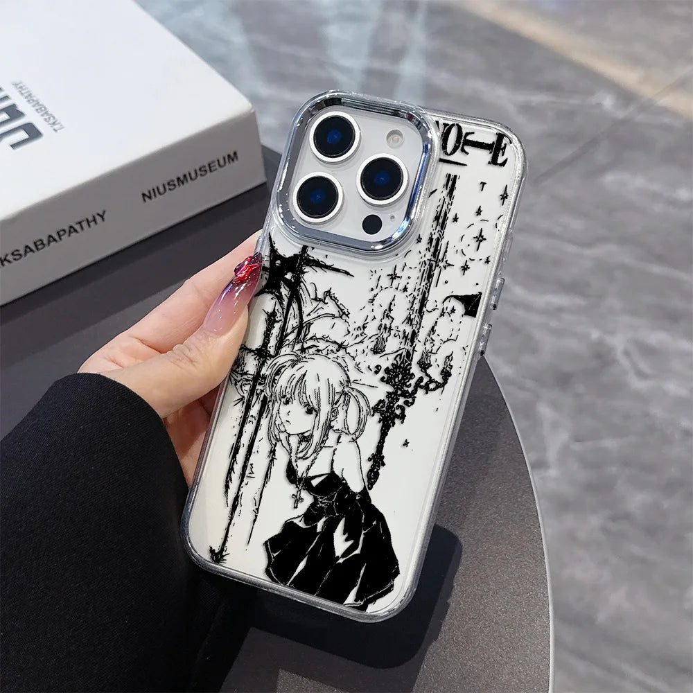 Luxury Clmj Death Note Misa Phone Case For iPhone 17 16e 16 15 14 13 12 11 mini Pro Max X XR XSMAX 8 7 Air Plus Soft Cover