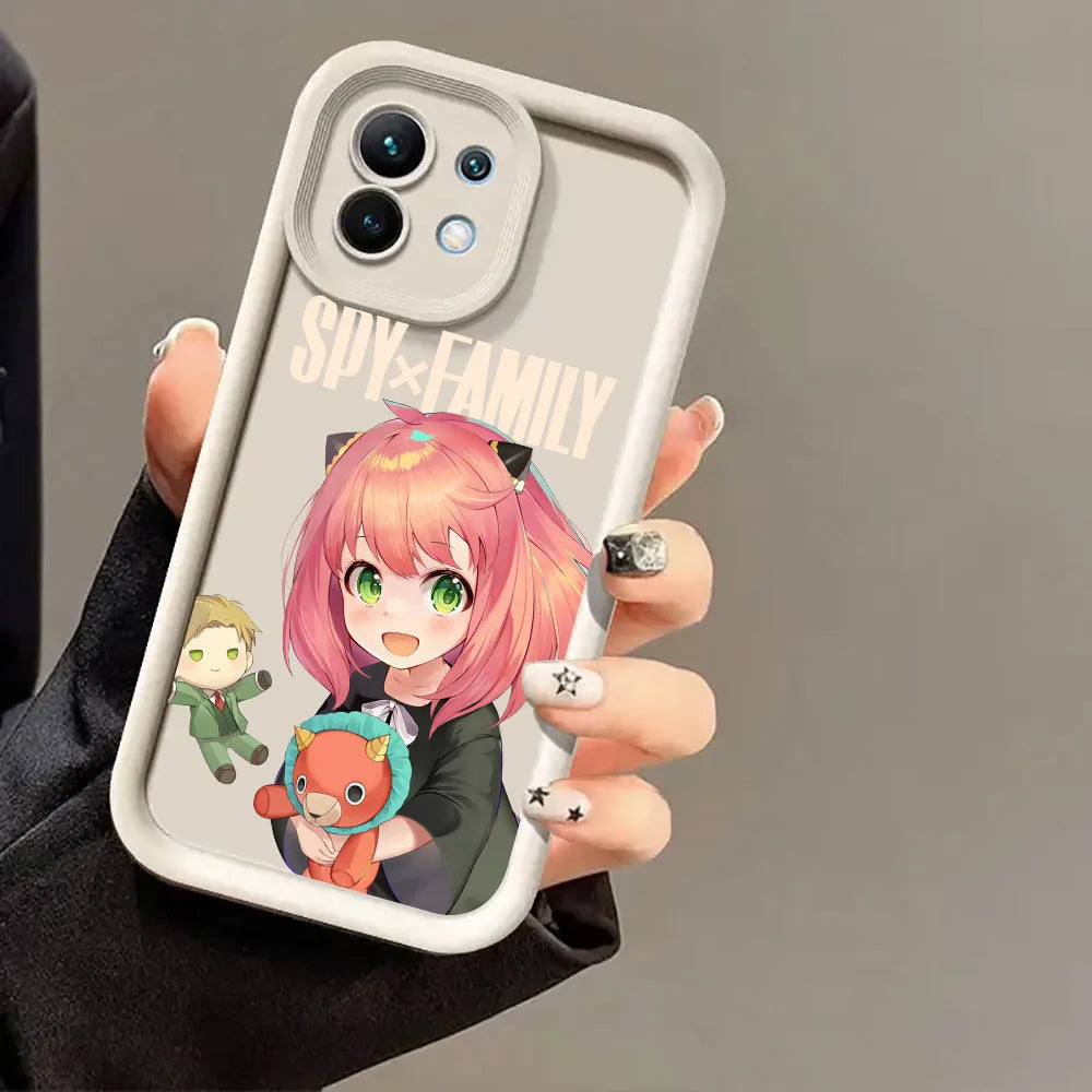 Cartoon Kawaii Spy X Family Anime Phone Case for Xiaomi 13T 14T 15T 17T Pro 15 Ultra Poco M7 M8 F8 F7 X6 X7 X8 17 Pro Max Cover