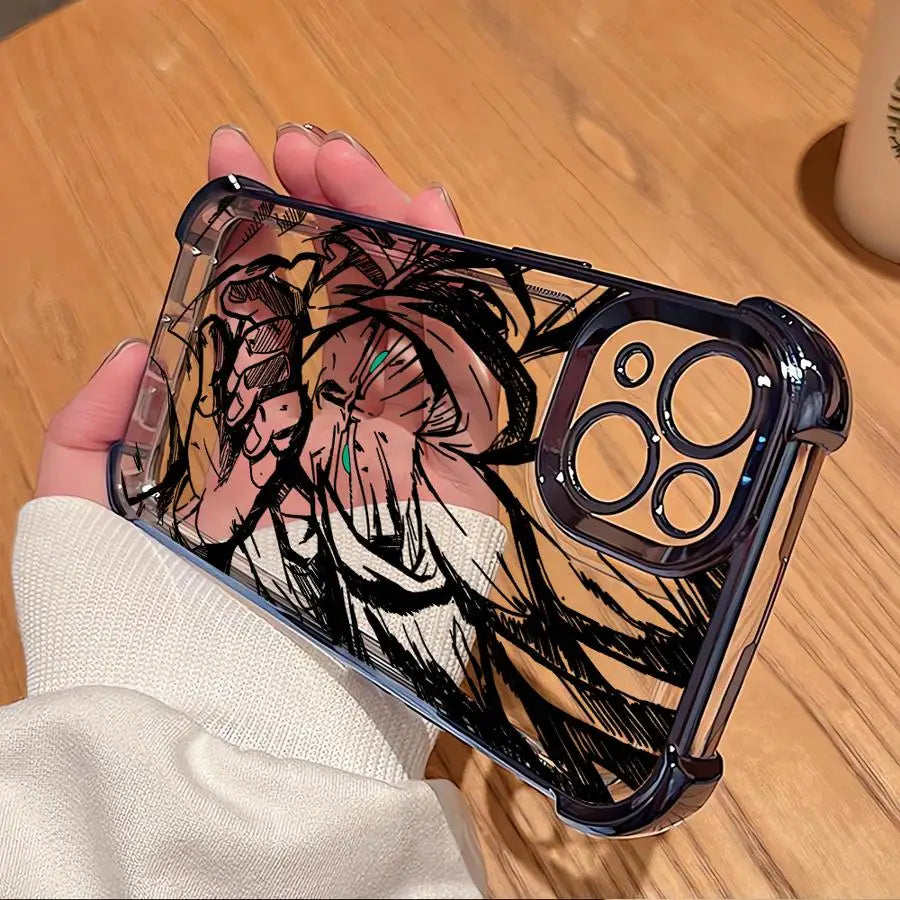 Phone Case for Apple iPhone 14 Pro XR 12 16 15Pro Max 11 13 16Plus XS MAX 15 11Pro Clear Cover Super Dragon Ball Goku