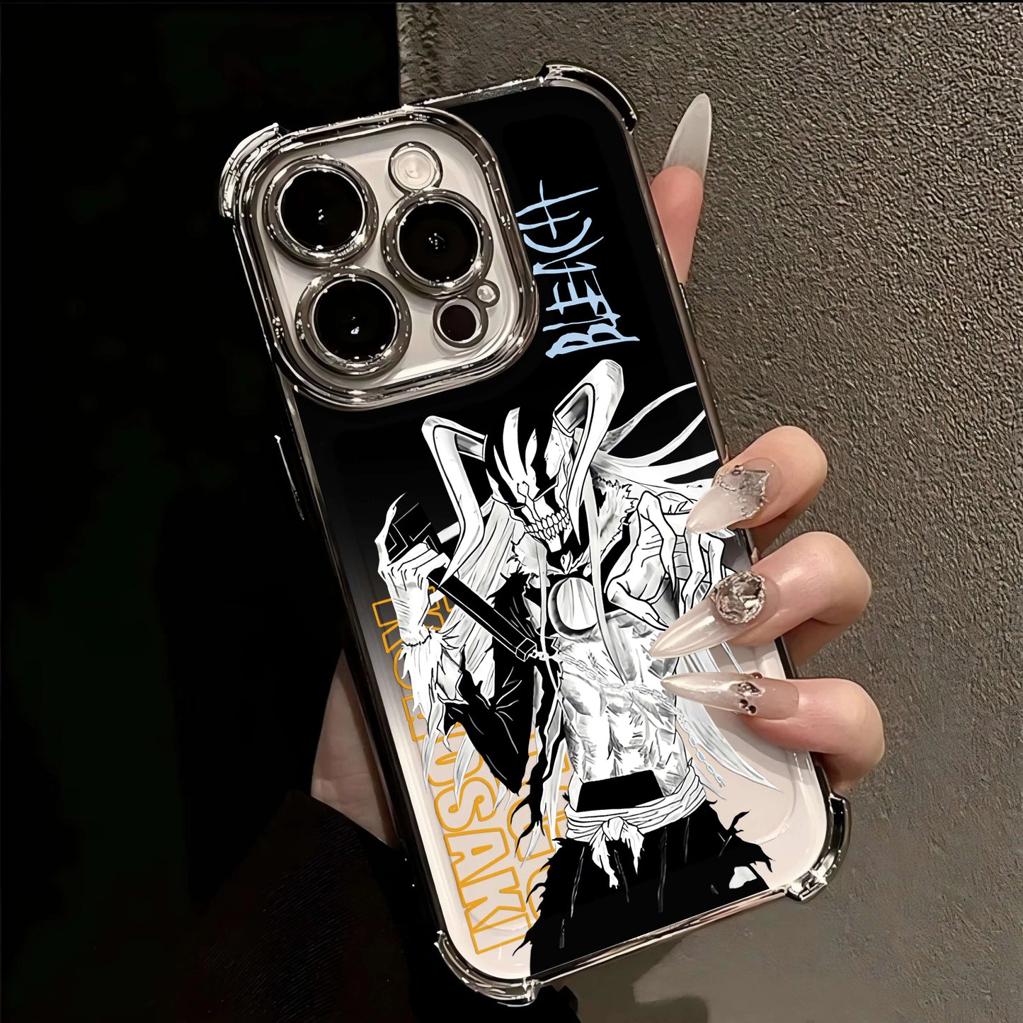 Hot Anime B-Bleachs IchigoesPlating Case for IPhone 16 15 14 13 12 11 Pro Max X XR XSMax 7 8 6 Plus Anti-Fall Airabag Back Cover