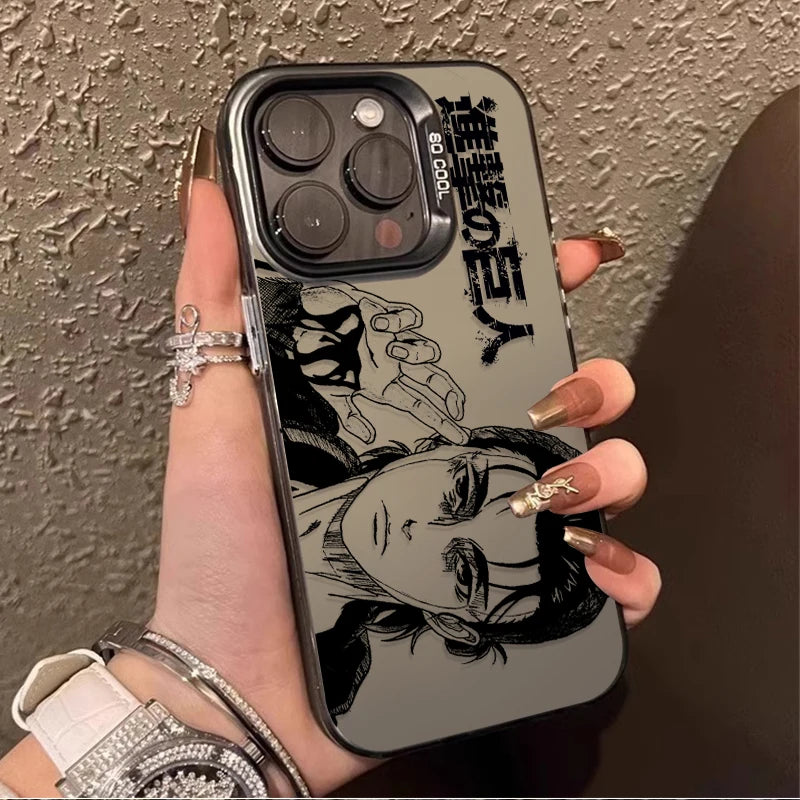 Eren Yeager Attack on Titan Phone Case For iPhone 17 16e 16 15 14 13 12 11 Pro Max X XR XSMAX 8 7 Air Plus Anti Fall Matte Cover