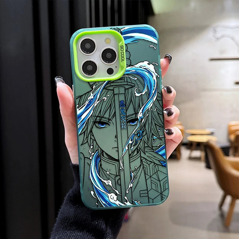 Anime Giyu Tanjiro Demon Slayer Phone Case for Xiaomi Redmi Note 15 14 13 12 10 9 Pro Plus 4G 5G 12S 11S 10S  9S Matte Cover