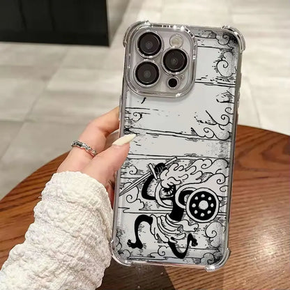 O-One Pieces Manga Funda For iPhone 17 Pro 16 15 14 13 12 11 Pro Max Case 17 Plus 17E 16E 17Air Silicone Protection Phone Cover