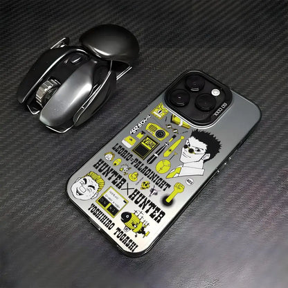 HUNTER HUNTER Phone Case For lMDColor Silver Shell For lPhone 17 16 15 14 13 12 11 Pro Max Plus