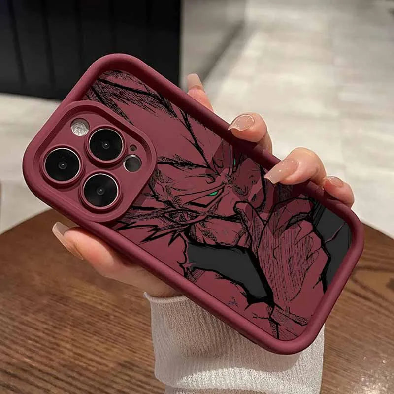 Anime Vegeta Goku Phone Case For Apple iPhone 17 Air 16E 16 15 14 13 12 Mini Pro Max Plus Eyes Ladder Soft Cover