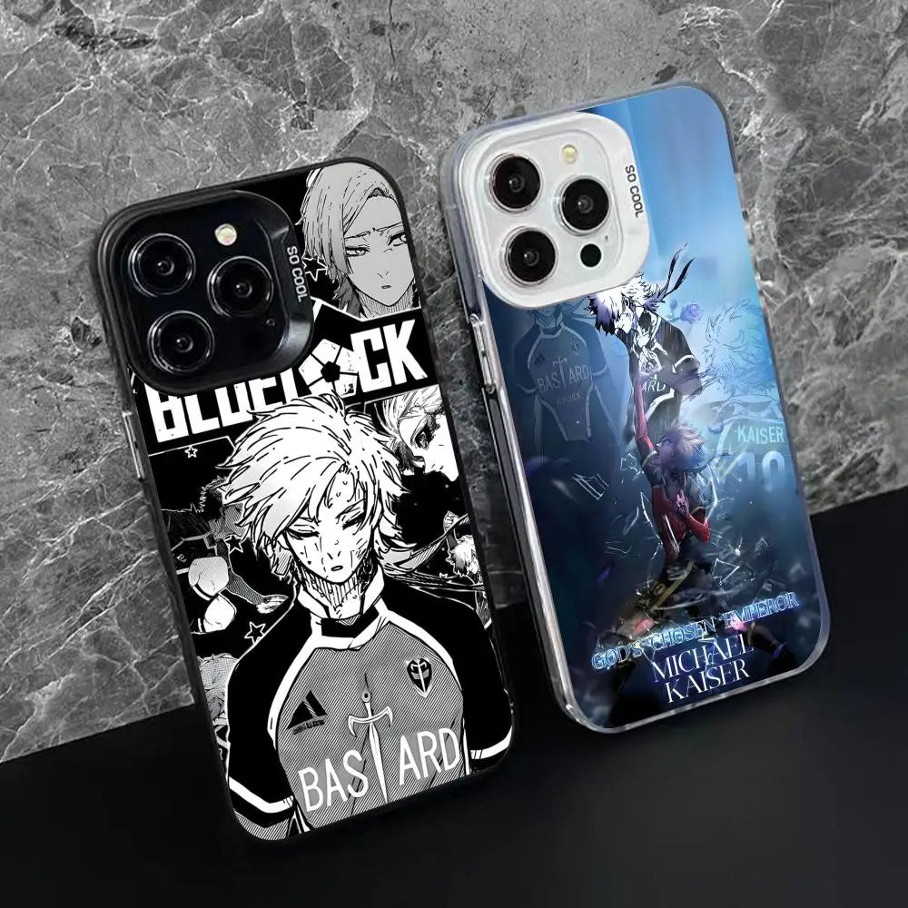 Blue Lock Michael Kaiser Phone Case for iPhone 16 15 14 13 12 11 X XR XS 8 7 Pro Max Plus Translucent Colour Printing Smartphone