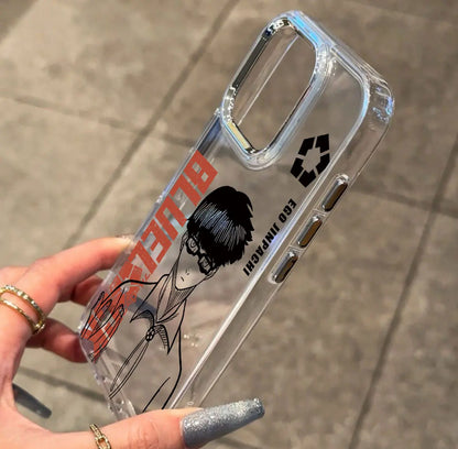 Anime BLUE LOCK Phone Case For iPhone 17 16e 16 15 14 13 12 11 mini Pro Max X XR XSMAX 8 7 Air Plus Transparent Soft Cover