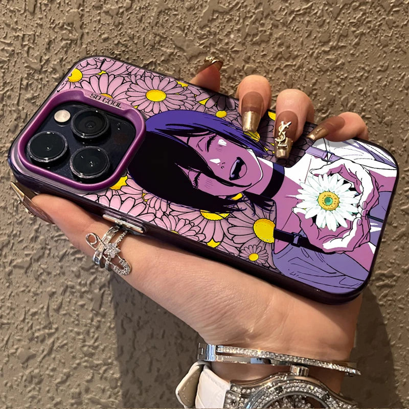 Chainsaws Man Cute Reze Daisy Phone Case for Samsung Galaxy A17 A07 A16 A06 A35 A55 A25 A05S A15 A56 A54 A36 4G 5G Matte Cover
