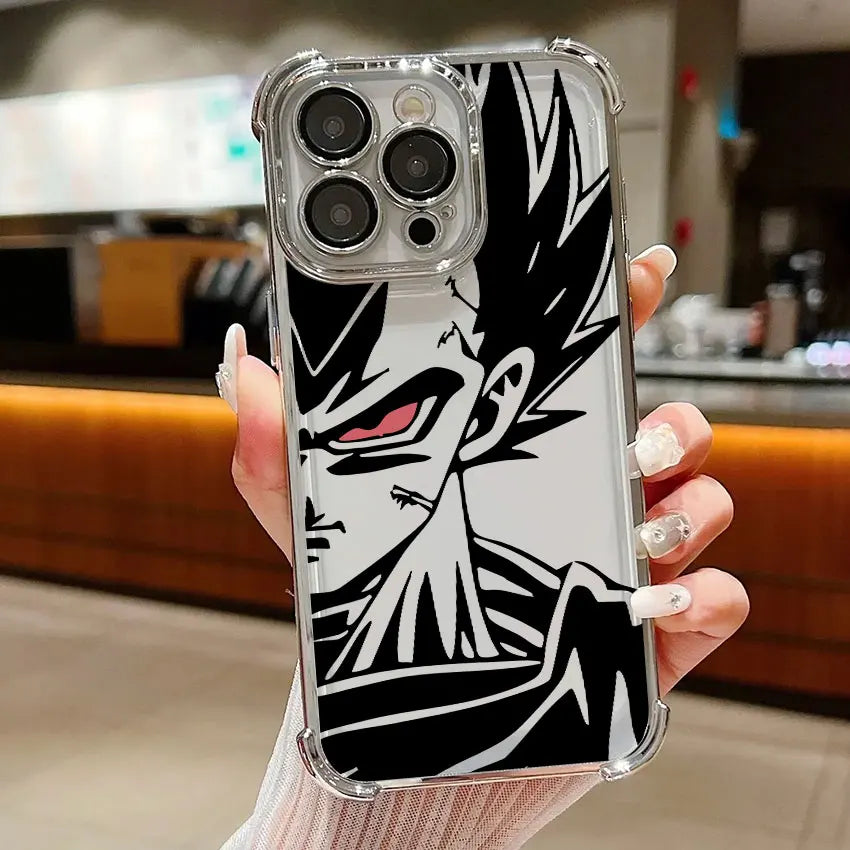 Manga Anime GokuS Cool DragonS BallS Plating Phone Case For iPhone 17 17e 16e 16 15 14 13 12 11 Pro Max Mini Air Plus Anti-Fall