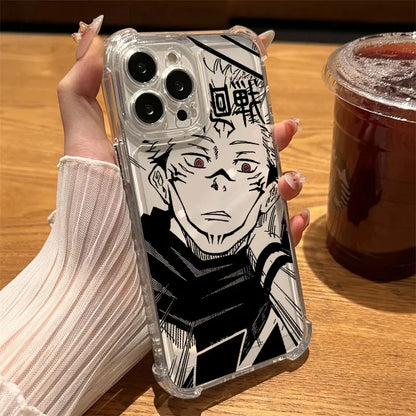 Jujutsus Kaisens Gojo Satoru Clear Case For iPhone 17 16 15 14 13 12 11 Pro Max 16e 17e Air 13 Mini 15 Plus XS X 7 8 Phone Cover