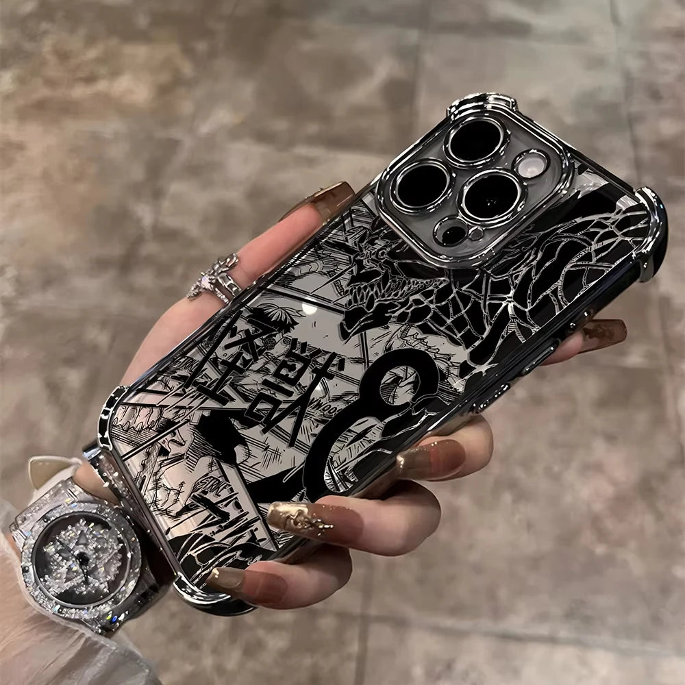 Anime Kaiju No 8 Kafka Phone Case For iPhone 16 e 15 14 13 12 11 Pro Max XS X XR Plus Mini SE 2020 2022 Plating Coque Funda