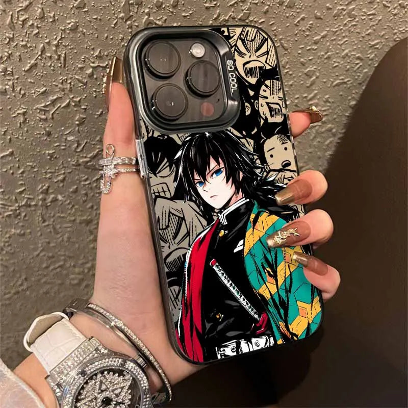 Demon Slayer Anime Cute Cover For Apple iPhone 17 Air 16E 16 15 14 13 12 mini Pro Max Plus Colorful Phone Case