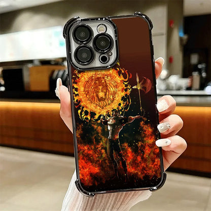 Seven D-Deadlys Sins Escanor Soft Phone Case For iPhone 15 16 17 Air 14 Pro Max 16E Plus 13 12 Mini Plating Anti-Fall Fundas