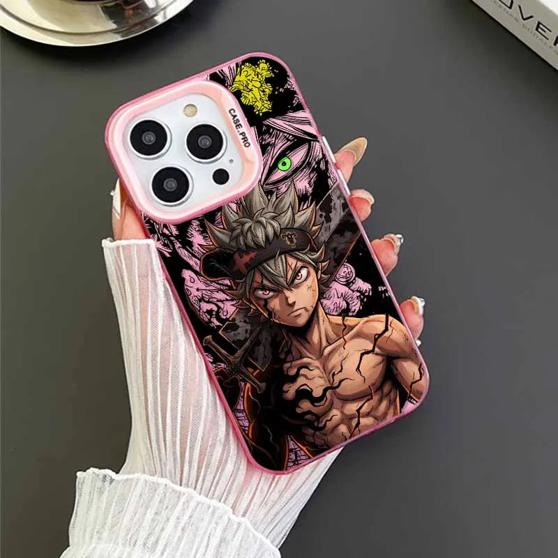 Asta Black Clover For Apple iPhone 17 16E 16 15 14 13 12 mini Pro Max Plus Cover Funda Siliconea Soft Capa Colorful Phone Case