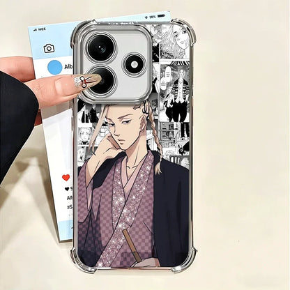 Tokyo Revengers Anime Plating Phone Case For Xiaomi Poco X6 X7 X8 Pro Max X5 X3 M8 M7 M5S Redmi 15C 15 14C 13C 17T 15T 14T F8 Ul