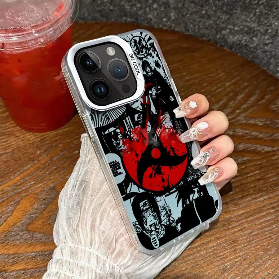 N-N-arutos-Akatsukis-ITACHI Phone Case for iPhone 16e 11 12 13 Pro Max 17 Air 14 15 16 Plus Soft Cover