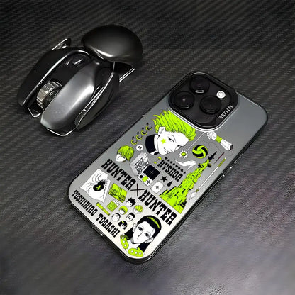HUNTER HUNTER Phone Case For lMDColor Silver Shell For lPhone 17 16 15 14 13 12 11 Pro Max Plus