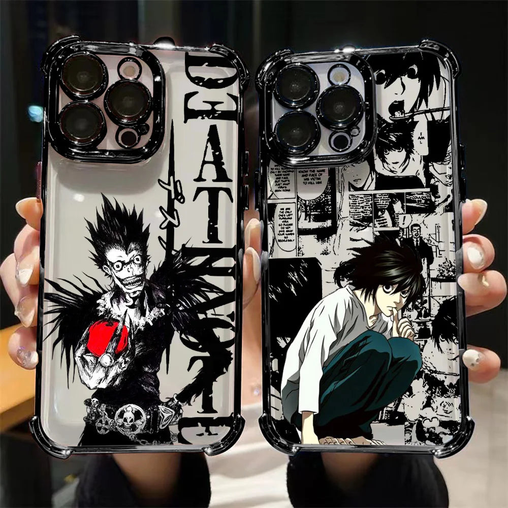 Anime DEATH NOTE Misa Amane Plating Phone Case For iPhone 17 16e 16 15 14 13 12 11 Pro Max X XR XSMax Mini Air Plus Anti-Fall