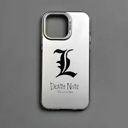 Anime D-Death Note Comics Phone Case For iPhone 16 15 14 13 12 11 Pro Max Plus – Colorful Gradient Soft TPU Back Cover