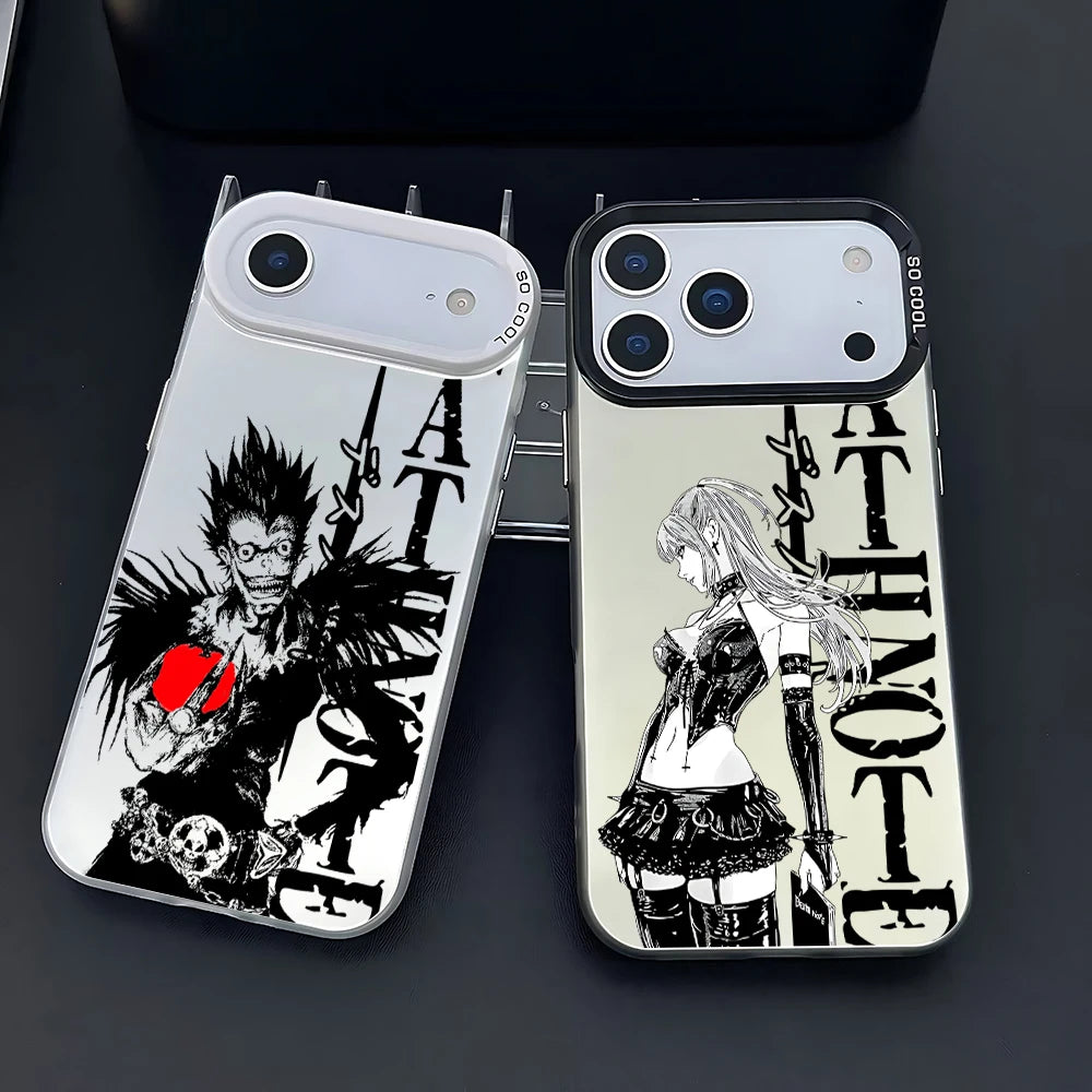 Anime Death Note Phone Case For iPhone 17 16e 16 15 14 13 12 11 mini Pro Max X XR XSMAX 8 7 Air Plus Anti Fall Matte Back Cover