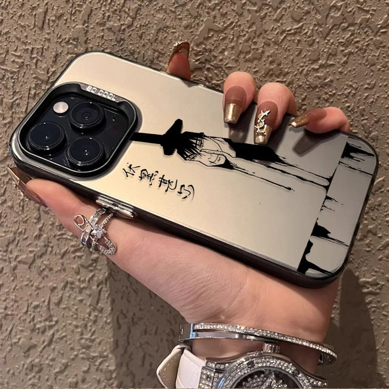 Anime Jujutsu Kaisen Frosted Case for iPhone 17 Air 16 E 15 14 Plus 13 12 Mini 11 Pro Max Acrylic Silicone Shockproof Hard Cover