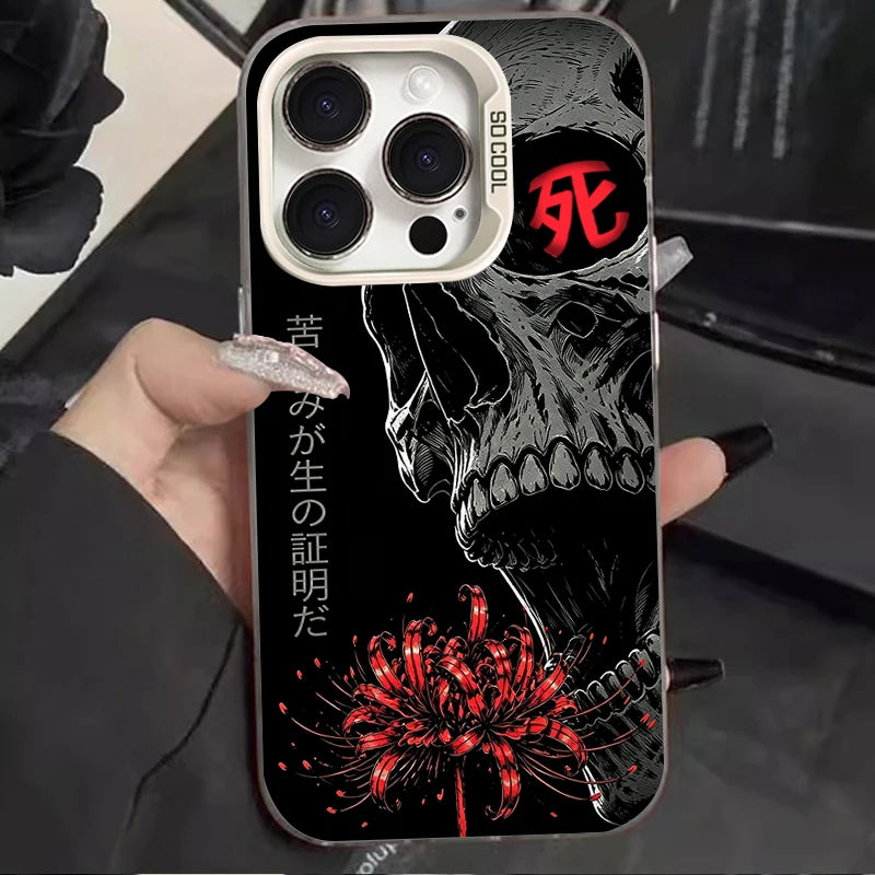 TOKYO GHOUL RED SPIDER LILY SNAKE BLOOD LOTUS Case for iPhone 12 17 Air Pro Max 16 15 11 14 13 Pro Max XS X XR Plus 8 7 SE 2020