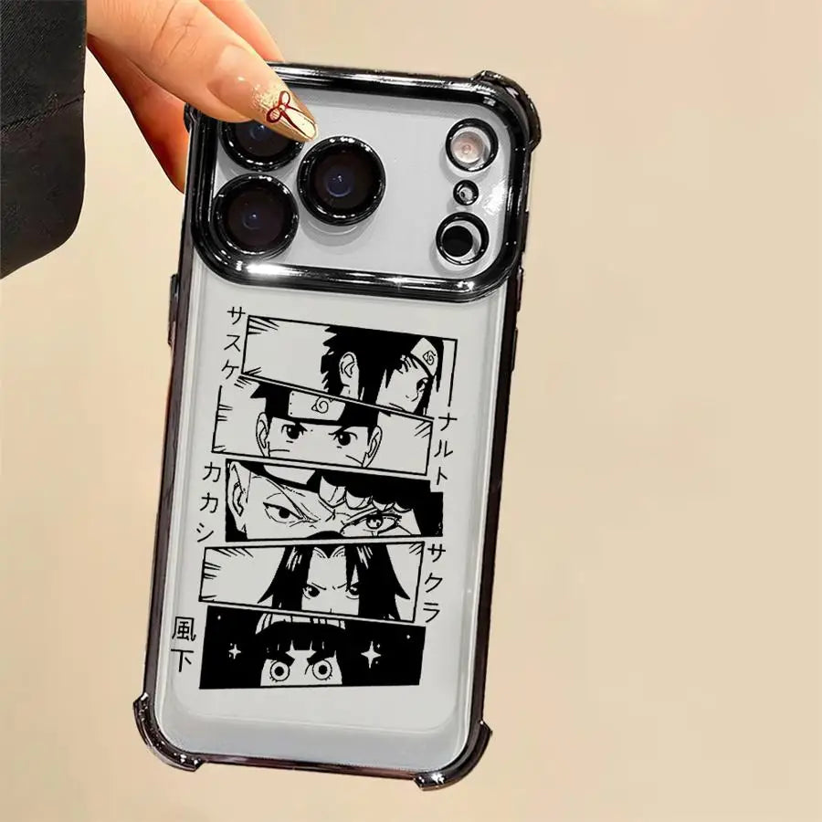 Anime NN-arutoS Clear Cover Case for iPhone 17 Air 16 15 14 Plus 16e 13 12 11 Pro Max