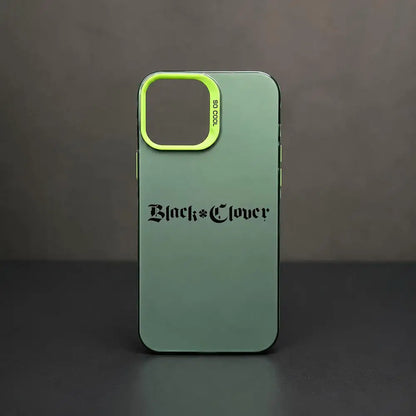 Black Clover logo Phone Case For iPhone 11/12/13/14/15/16/17 Pro Max Color Gradient TPU Case Shockproof Cover