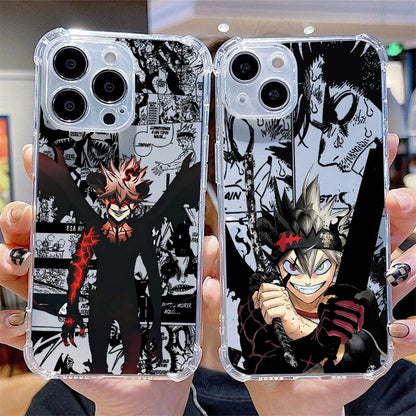 Black Clover BatS KillerS Phone Case For iPhone 17 16e 16 15 14 13 12 Mini Air Pro Max X XR 7 8 Plus Anti Fall Transparent Cover