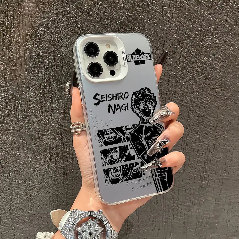 Anime blue lock Phone Case TPU Slim Shockproof Phone Case Full Camera Cover For iPhone 17 16 15 14 13 12 11 Pro Max