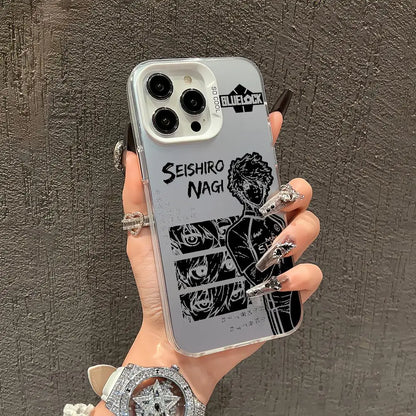 Anime blue lock Phone Case TPU Slim Shockproof Phone Case Full Camera Cover For iPhone 17 16 15 14 13 12 11 Pro Max