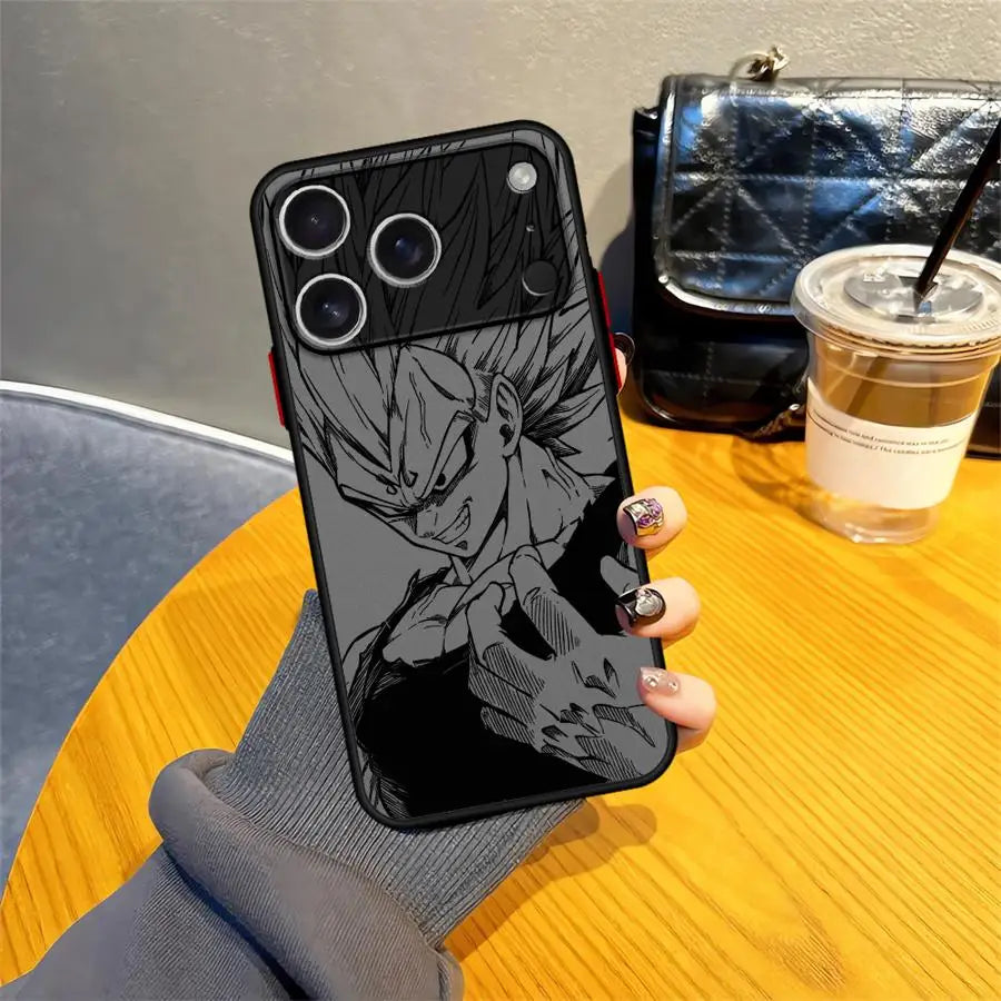 Case for iPhone 17 Pro Max 15 XS XR 11 Air 16 Plus 7 8 SE 14 13 Mini 12 Funda Back Phone Cover Dragon Ball Goku Vegeta