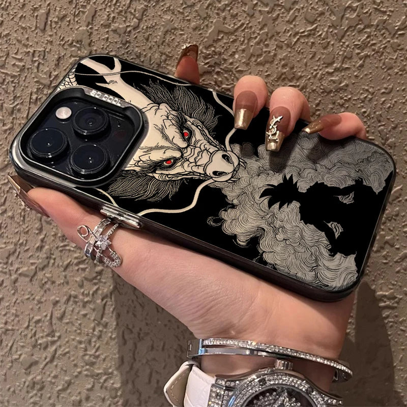 DRAGON BALL SHENRON GOKU SILHOUETTE Hard Case for iPhone 12 17 Air Pro Max 16 15 11 14 13 Pro Max XS X XR Plus 8 7 SE 2020 Cover
