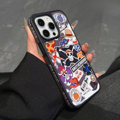 Fashion Cool Japan Anime One Piece Logo Phone Case For iPhone 17 Pro 16 15 14 13 Pro Max Cases Shockproof Hard Cover