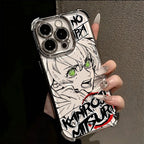 Anime Demons Slayers Plating Phone Case For iPhone 17 16e 16 15 14 13 12 11 Pro Max X XR XSMax 8 Mini Air Plus Anti-Fall Airabag