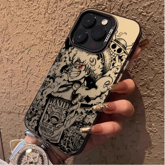One Piece Luffy Ace Sabo ART LINE Phone Case for iPhone 12 17 Air Pro Max 16 15 11 14 13 Pro Max XS X XR Plus 8 7 SE 2020 Cover