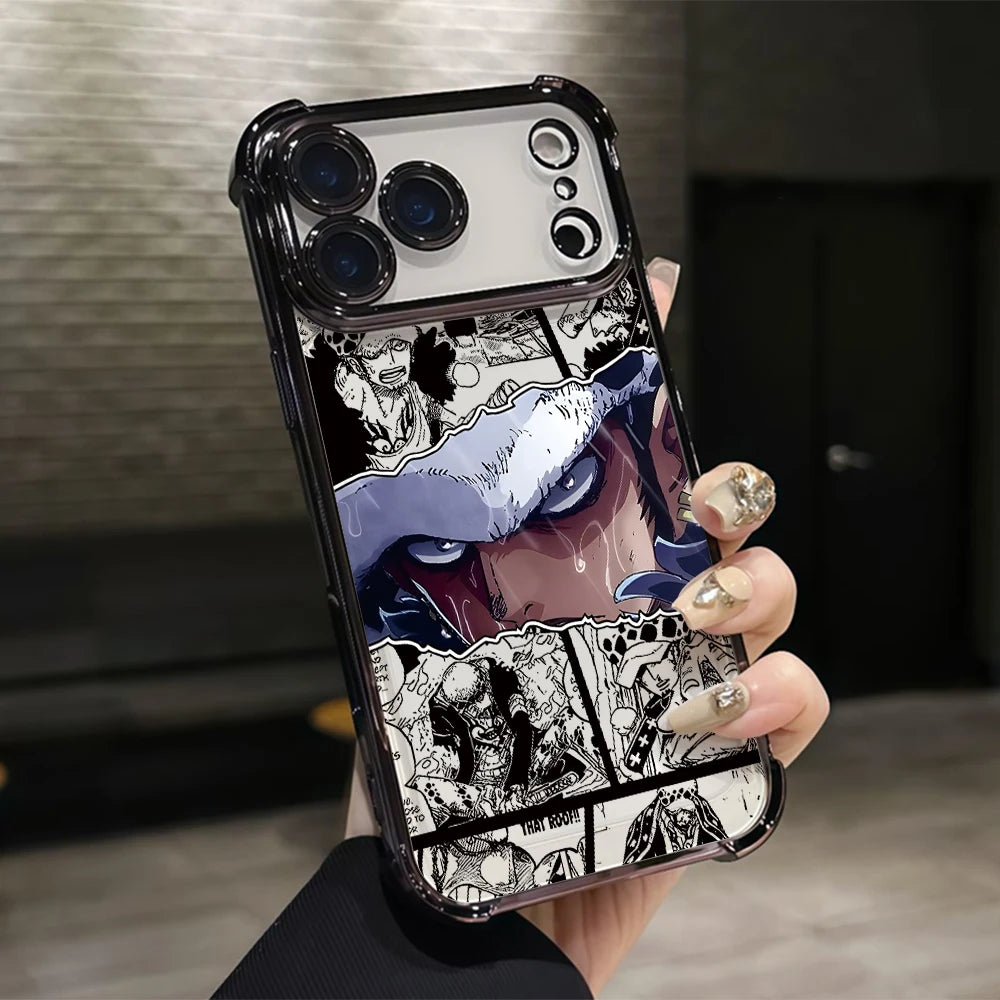 One P-Pieces L-Luffies Phone Case for iPhone 17 Air 16 15 14 Plus 13 12 11 Pro Max X Xs XR 8 e Anti-drop Transparent Soft Cover