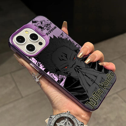 Jujutsus Kaisens Sukunas Phone Case for iPhone 17 Air 16 16e 15 14 Plus 13 12 11 Pro Max X Xs XR 8 Colorful Silver Hard Cover